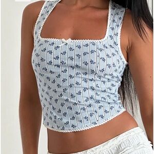 Jinisia Corset Top Floral - Motel Rocks